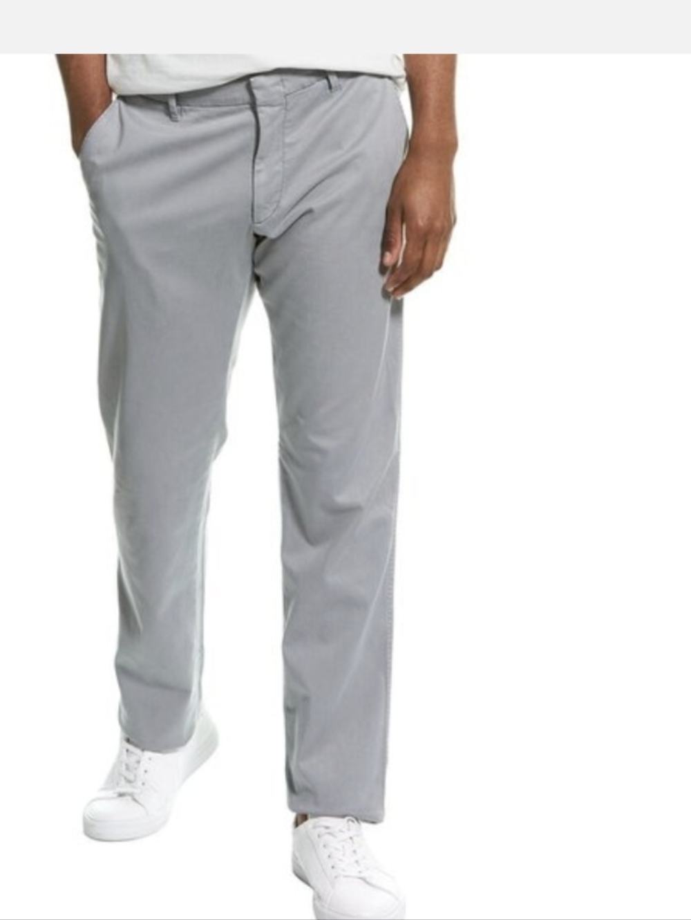 ZACHARY PRELL Light Gray Aster Pants Size 38